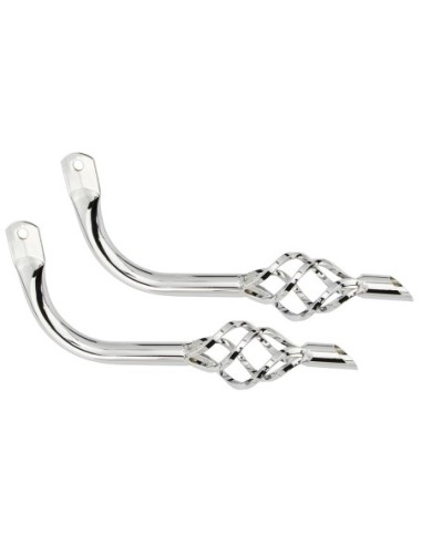 Muffler W/Cage Chrome.